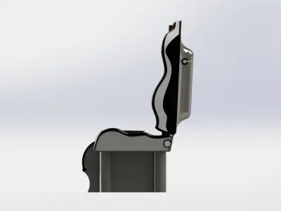 Truck Seat with Toilet 3D model