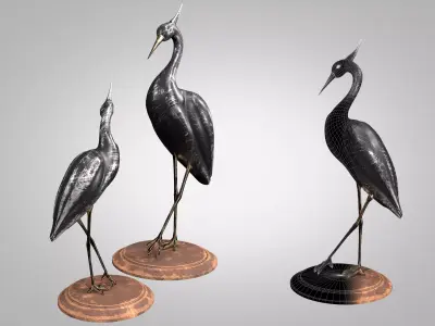  Stork Black 3D model