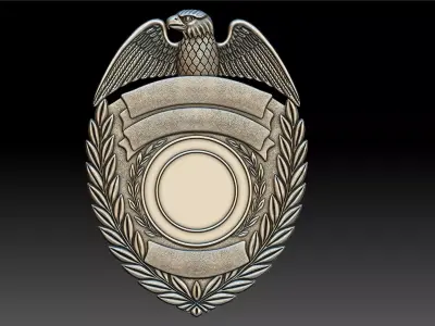 Badge Plaque 3D print model