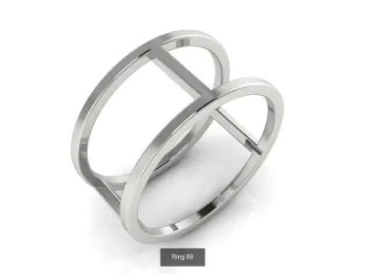 Collection 17 ring in sterling silver 3D Model Pack