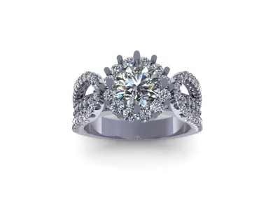 Woman Wedding Ring 277 3D print model