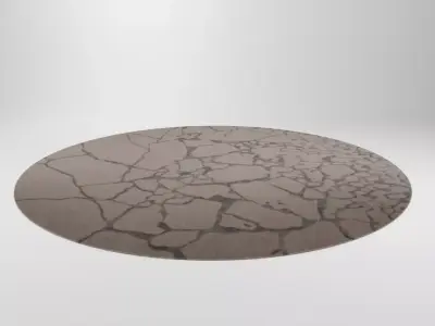 Round Rug for Living Room Free 3D model