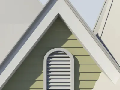 Gable Vent Style 3 3D model