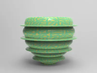Miz Vase Low-poly 3D model