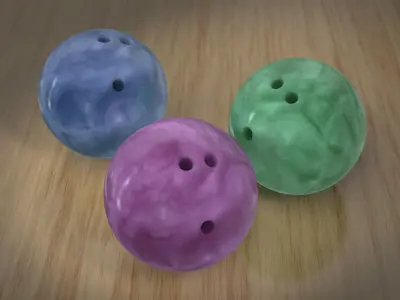 Bowling Balls 3D model