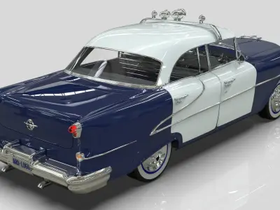 Oldsmobile Super 88 Police Patrol 1955 3D model