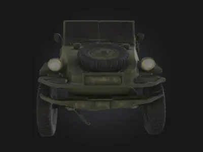 Amphibious Classic  Vintage Dual Terrain Vehicle 3D model