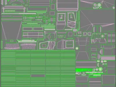 MERCEDES TLF-A 2000 Low-poly 3D model
