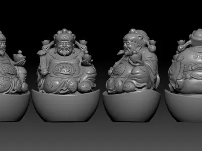 god of Weath  3D print model