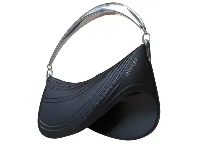 Casey Cadwallader Mugler Bag Black Low-poly 3D model