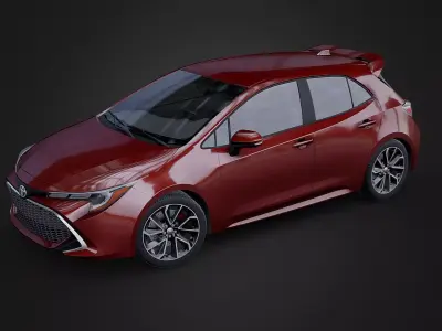 Toyota corolla hatchback 3D print model