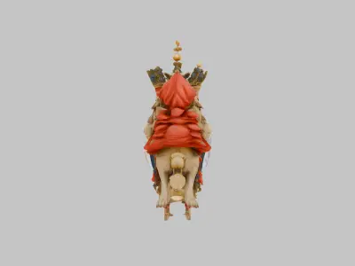 Ornate Heraldic Emblem Low-poly 3D model