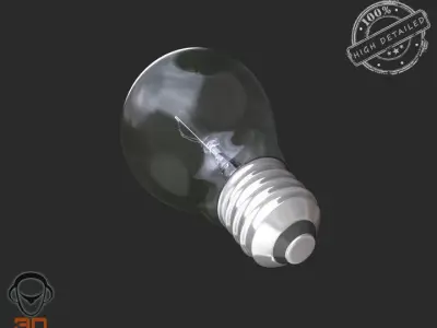 3d Bulb light 3D model