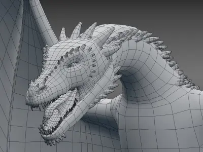 Dragon Low-poly 3D model