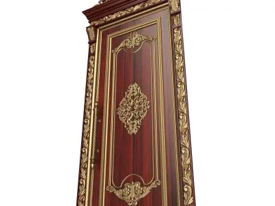Carved Door Classic 01402 Wood Low-poly 3D model