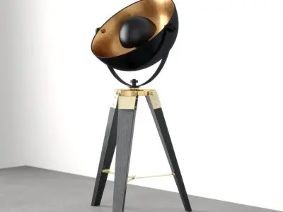 Bush Tripod Light Lamp 3D model