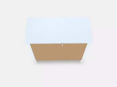 HEMNES Chest of 3 drawers Low-poly 3D model