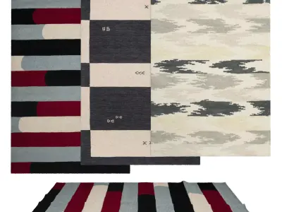Rugs No 876 Low-poly 3D model