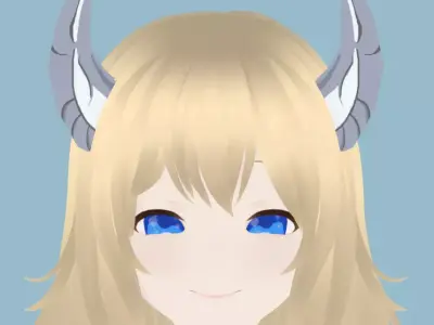 Anime Girl for VrChat 3D model