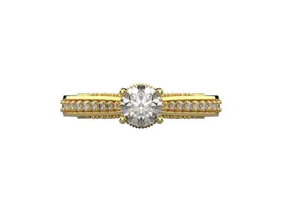 gold ring code 34 3D print model