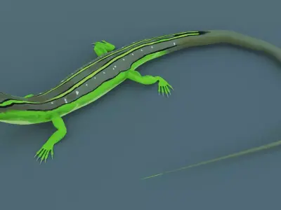 Lizard - Low Poly - Game Ready - PBR - Rigged Low-poly 3D model
