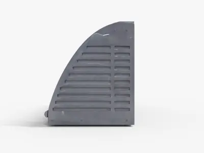 Supermarket Cake Shelve Low-poly 3D model