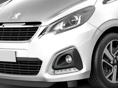 Peugeot 108 5-door 2015 3D model