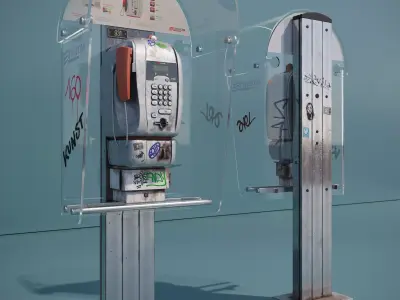Public Phone 3D model