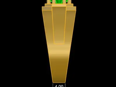 6010 Luxury Diamond Diamond Men Ring  3D print model