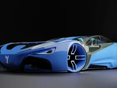 cosmo hypercar 3D model