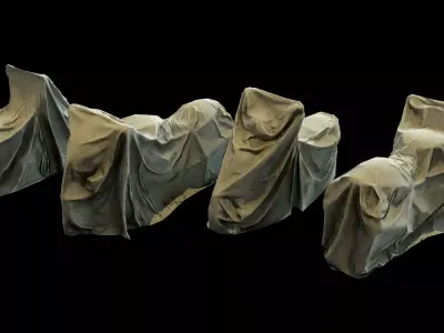 Motorcycle Covers Low-poly 3D model