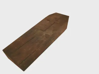 2 Coffin adapted post apocaliptic scenaries UE4 Unity Low-poly 3D model