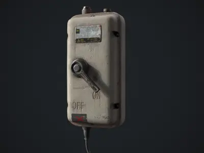 Enclosed Switch Prop for Unreal Engine Low-poly 3D model