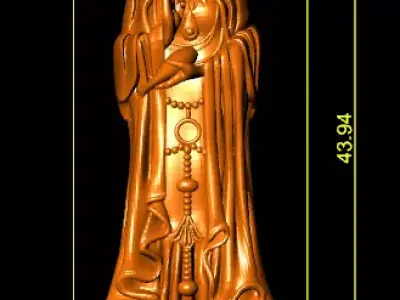 Avalokitesvara Bodhisattva pendant 3D print model