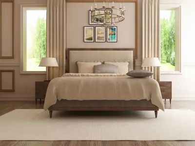Modern Bedroom 3D model purchase