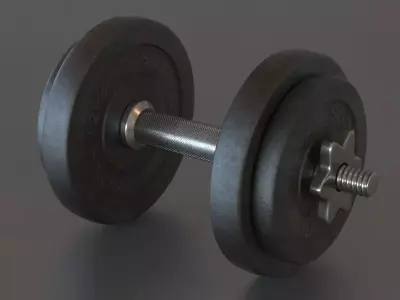 Dumbbell 3D model 3