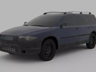 2000s break Low-poly 3D model