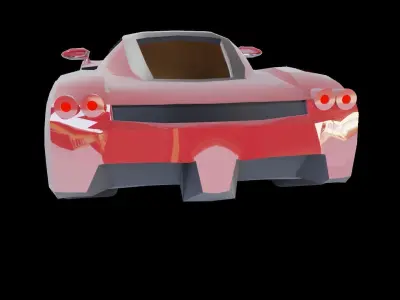 Ferrari Enzo Low-poly 3D model