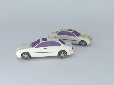 modified Jaguar s-type Free 3D model