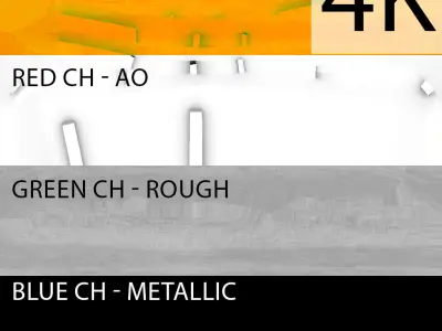 Low Poly Desk Lamp PBR Low-poly 3D model