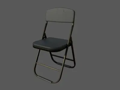 Folding Chair Game Ready Low-poly 3D model