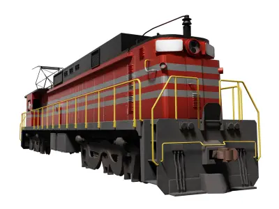 General Electric E-33 Low-poly 3D model