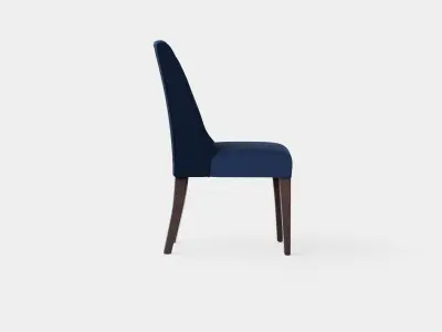 Venice dining chair indigo Low-poly 3D model