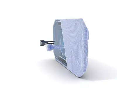 Futuristic Control Panel with Blue Neon Lights Model Pack Low-poly 3D model