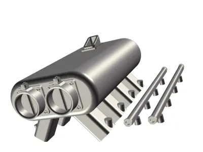 Hogans  V8 Twin throttle Intake Manifold Hemi BBC SBC 3D print model