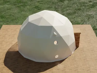 Geodesic dome 3D model