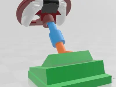 PS5 Dualsense Simulated Racing Steering Wheel 3D print model