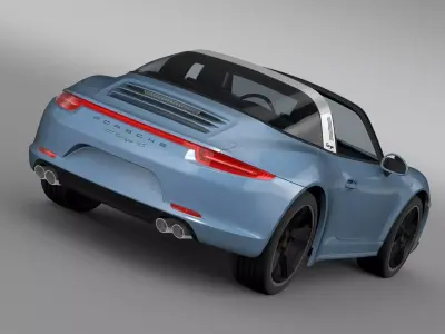 Porsche 911 Targa 4s Exclusive 2015 3D model