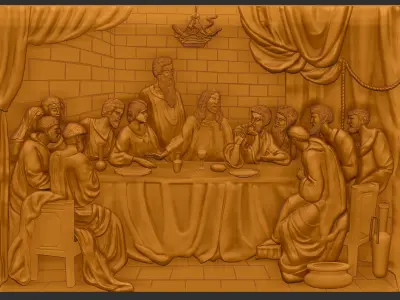 last supper - jesus 3D print model