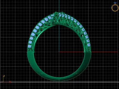 Two Head Women Ring 3DM Womens Ring 3d models 3D print model 3D print model 33